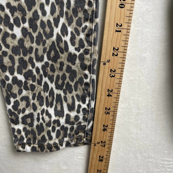 American Eagle Hi-Rise Jegging Stretch Pants Cheetah Leopard Animal Print Size 6 - Picture 13 of 14